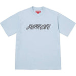 Supreme Raised Script short sleeve top in light blue