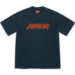 Supreme Raised Script Navy Short Sleeve Top