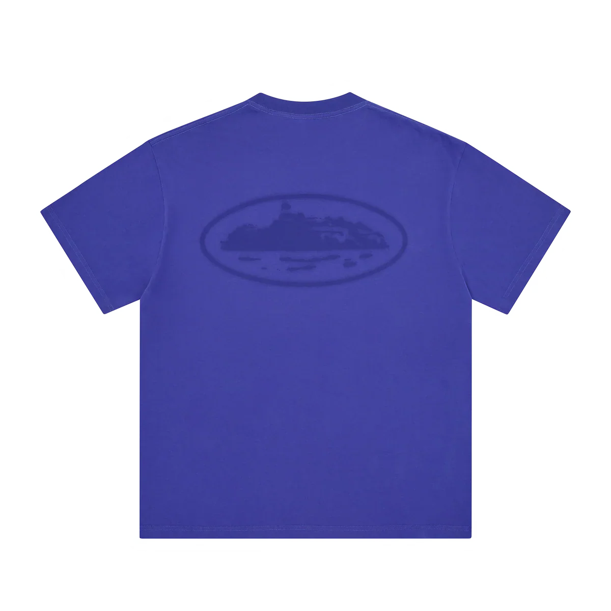 Corteiz Island Knockout Tee in indigo blue color