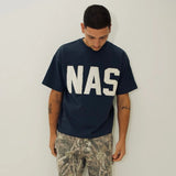 Natural Art Studio NAS Appliqué Tee Navy