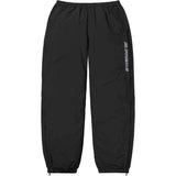 Black Supreme Contrast Zip Tracksuit Pants