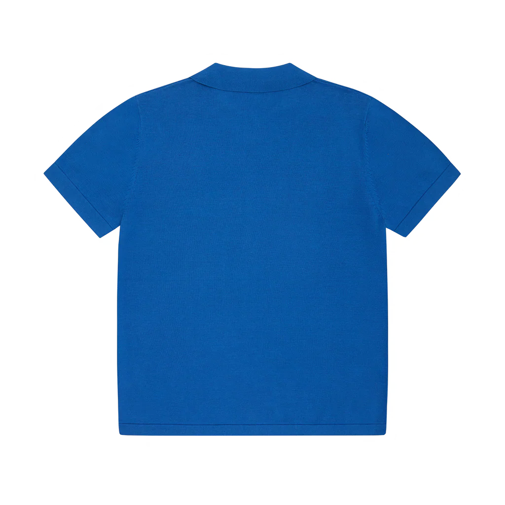 Blue Corteiz Serie A knit jersey back view