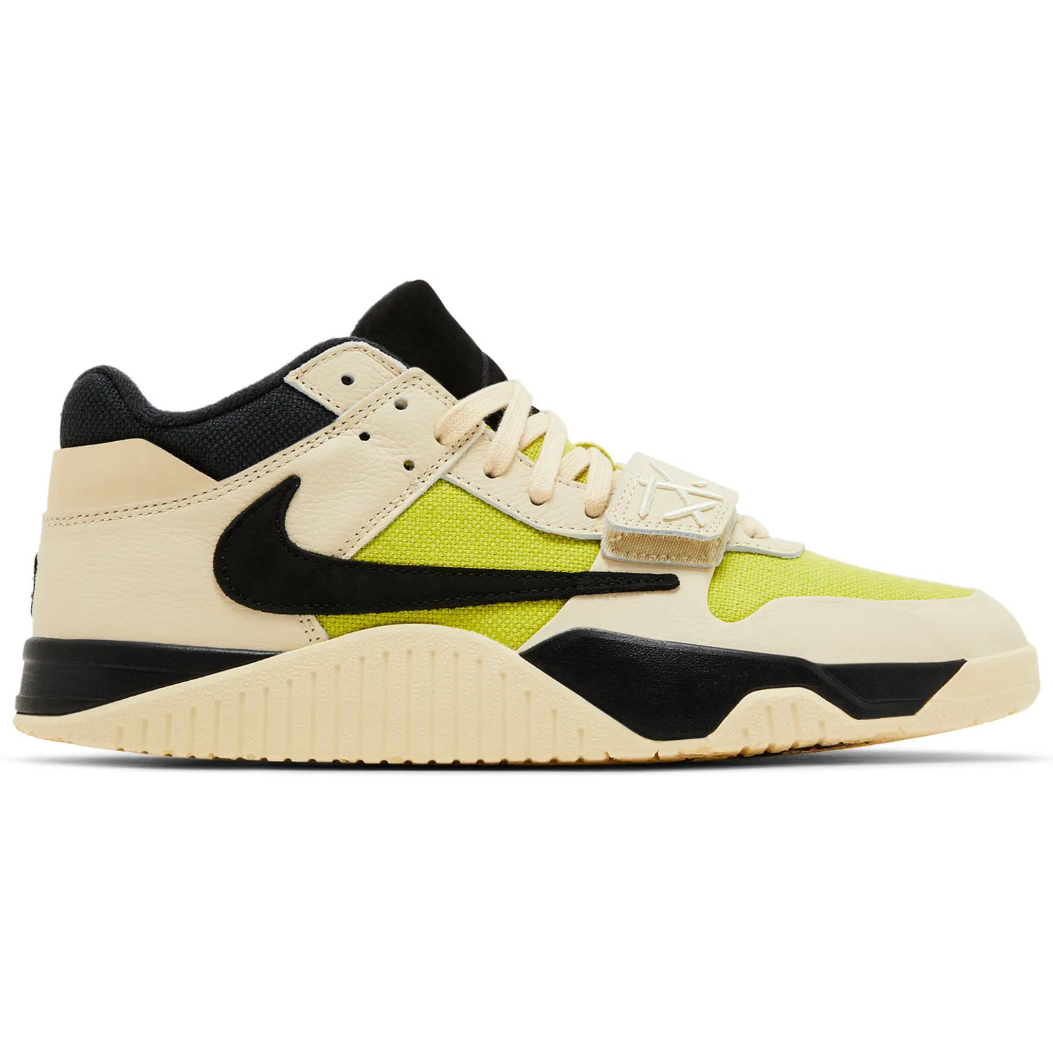 Jordan Jumpman Jack TR Bright Cactus sneaker with cream, black, and bright green accents.