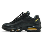 Corteiz x Air Max 95 SP Black Tour Yellow sneaker, side view.