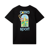Casablanca Le Jeu Colore Printed T-Shirt Black
