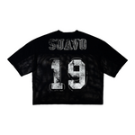 Suavo World Hidden Hills Black Jersey with number 19 design.