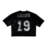Suavo World Hidden Hills Black Jersey with number 19 design.