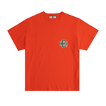 Eric Emanuel EE Basic T-Shirt in orange with green logo.