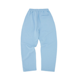 Corteiz Island Puff Print Sweatpants in Baby Blue.