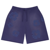 Denim Tears Mono Cotton Wreath Shorts in Blue