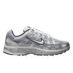 Nike P-6000 metallic silver and wolf grey running shoe side view