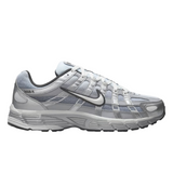 Nike P-6000 metallic silver and wolf grey running shoe side view