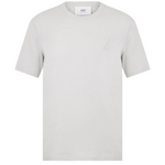 Ami Paris white t-shirt with embossed heart logo on chest
