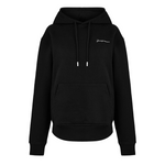 Black Jacquemus Le Sweatshirt with hood and front pocket featuring embroidered logo