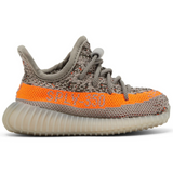 Yeezy Boost 350 V2 Infants Beluga Reflective sneaker with grey and bright orange stripe design