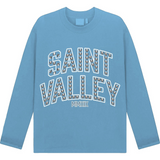 Suavo World blue long sleeve Saint Valley graphic t-shirt