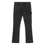 Siarr Carpenter Jeans in washed black with slim flared fit and multiple pockets