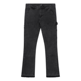 Siarr Carpenter Jeans in washed black with slim flared fit and multiple pockets