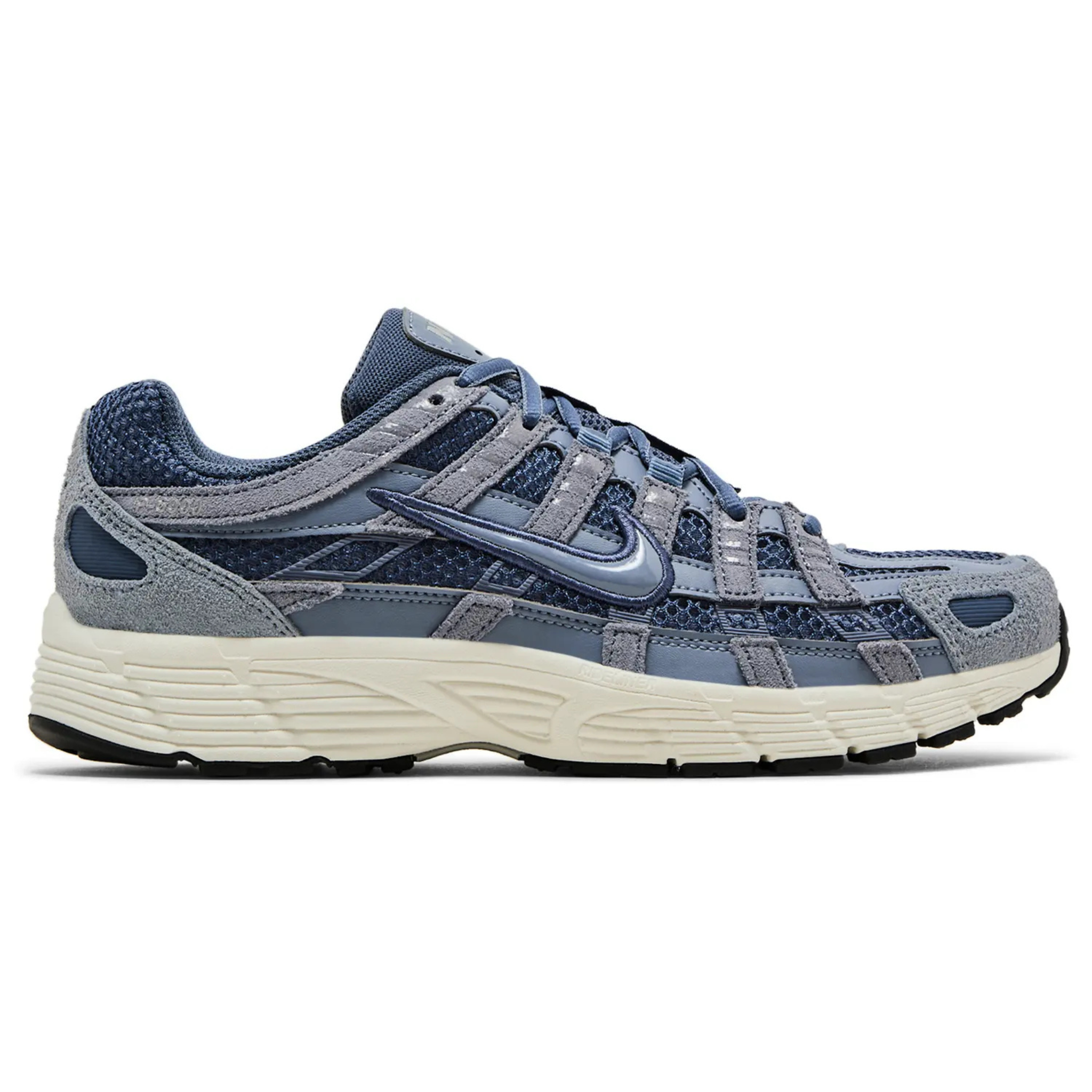 Nike P-6000 SE Diffused Blue sneaker with layered mesh and suede upper and cushioned sole
