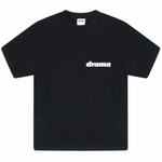 Black Drama Call Staff t-shirt with white drama logo on front