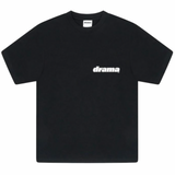 Black Drama Call Staff t-shirt with white drama logo on front