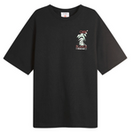 Black Casablanca Frosty Mountain graphic t-shirt with short sleeves and crew neck