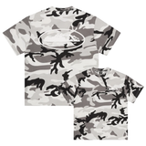 Corteiz OG Island Tee Arctic camo pattern with front and back logo print
