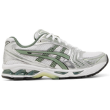 ASICS Gel Kayano 14 running shoe in pure silver and slate grey colors