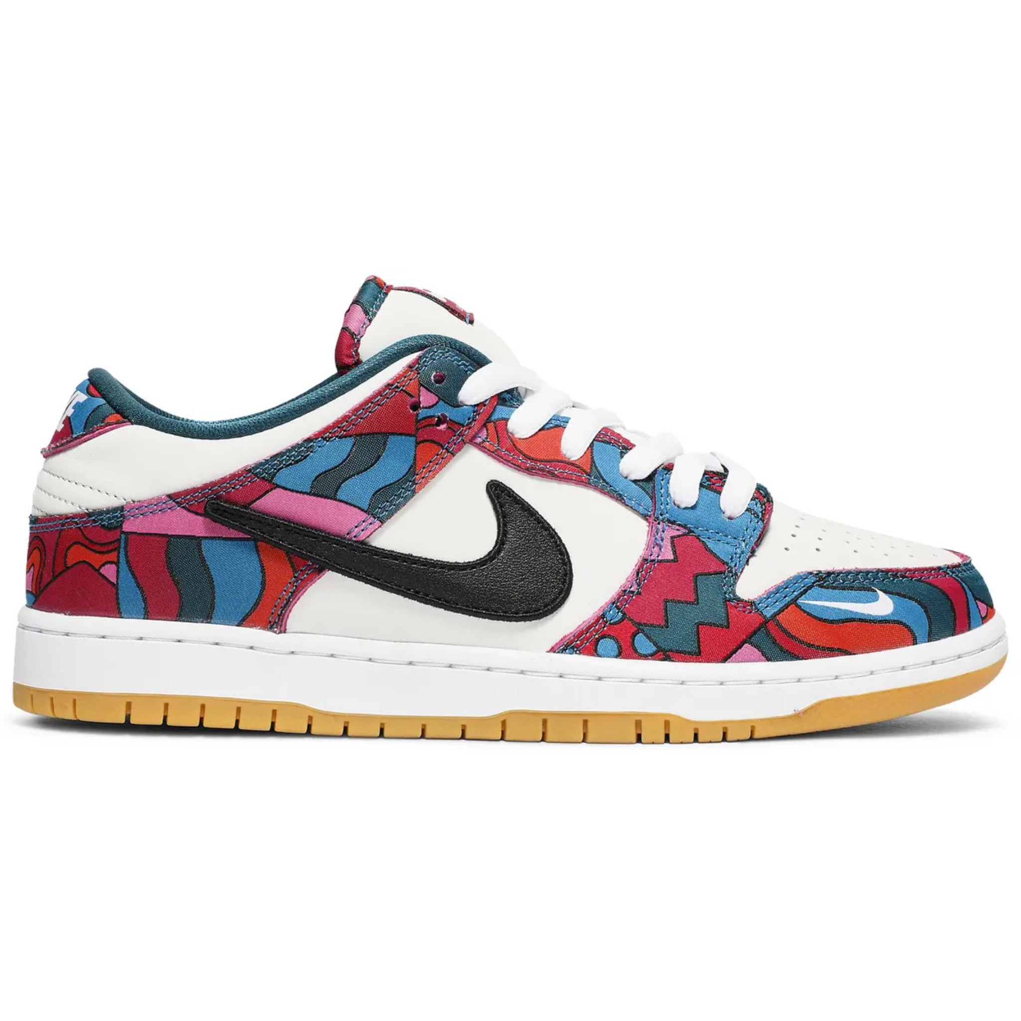 Parra x Dunk Low Pro SB sneaker with abstract art design and gum sole