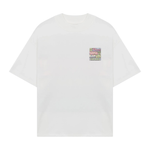 White Siarr Get Money Tee with colorful chest graphic design