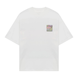 White Siarr Get Money Tee with colorful chest graphic design