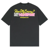 Broken Planet Fast Boyz Midnight Black T-Shirt with colorful back print and slogan design