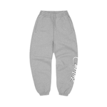 Grey Corteiz Satin Applique Allstarz sweatpants with elastic cuffs and side pockets