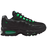 Nike Air Max 95 OG GS sneaker in black with green accents and visible air cushioning