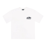 Suavo World Saint Valley white t-shirt with black logo print on chest