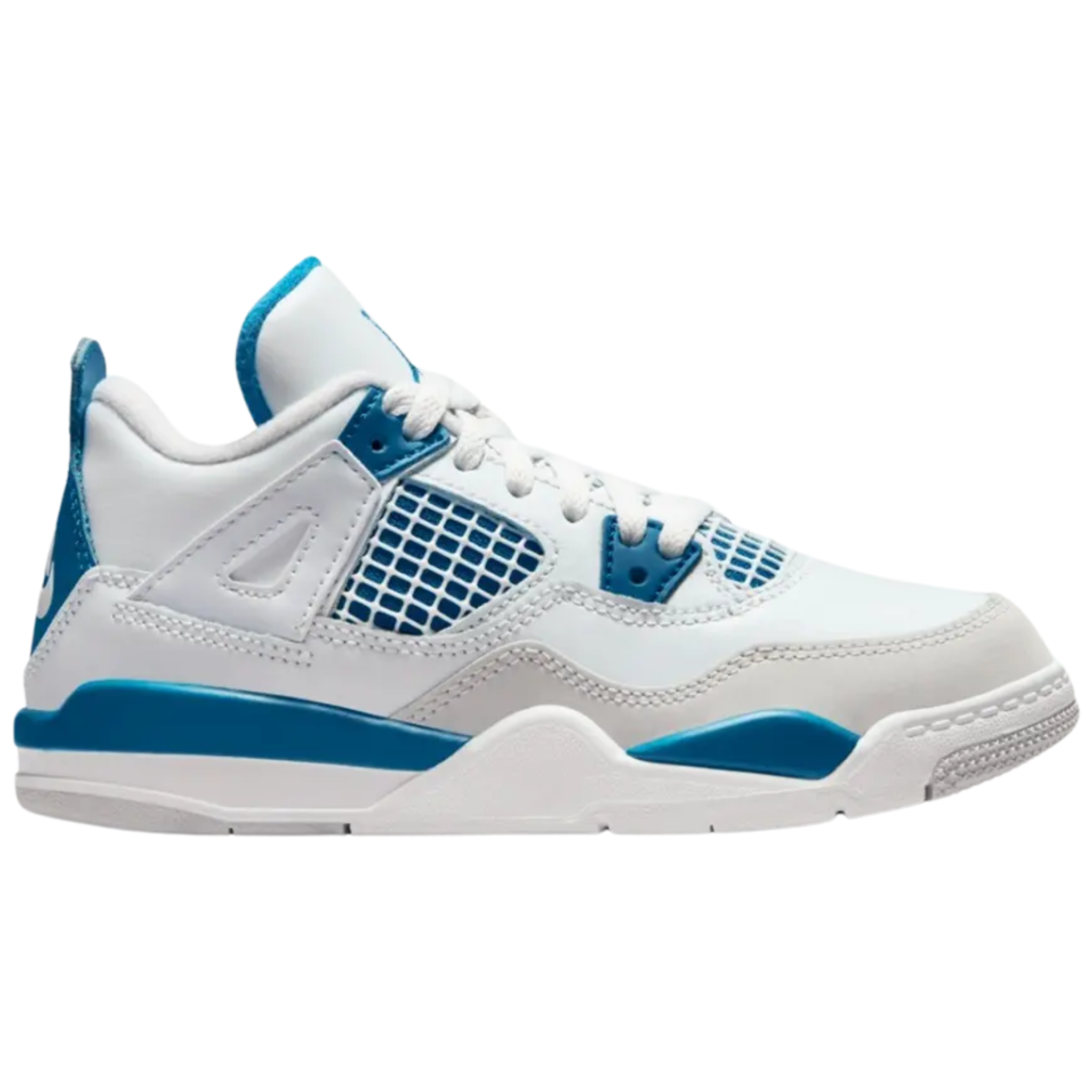 Air Jordan 4 Retro PS Military Blue 2024 sneaker side view