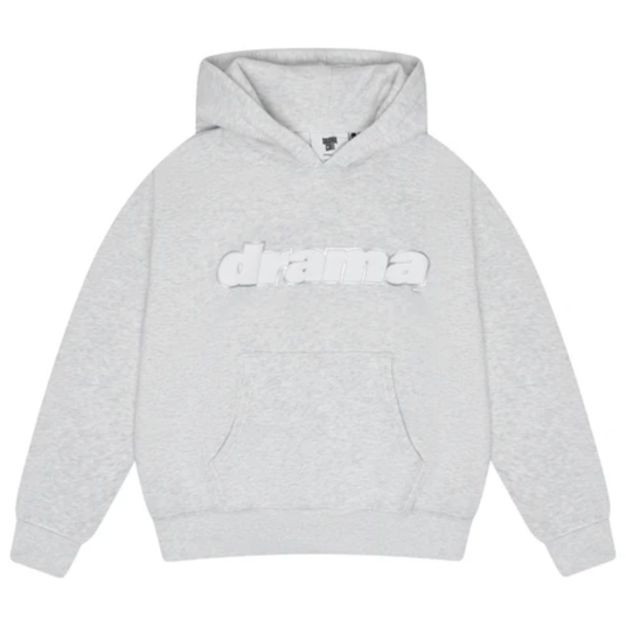 Grey Drama Call Hoodie with front pocket and hood, FW25 edition