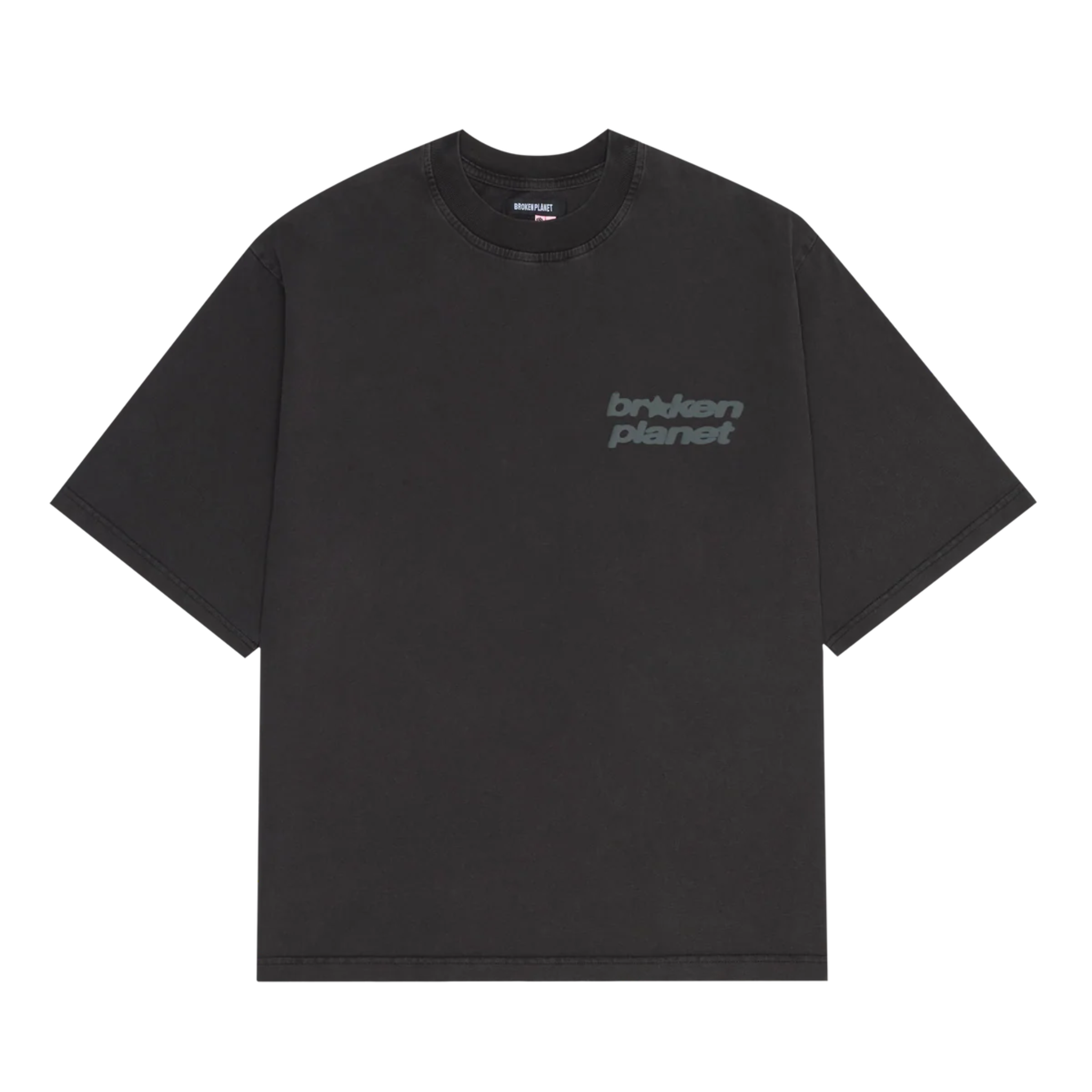 Broken Planet star logo on midnight black t-shirt