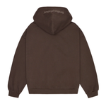Broken Planet chocolate brown zip up hoodie