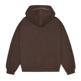 Broken Planet chocolate brown zip up hoodie