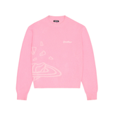 Broken Planet Knit Sweater in candy pink color