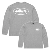 Corteiz OG Island Longsleeve Tee Heather Grey