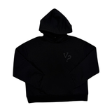Five Questions Handprint Hoodie Black