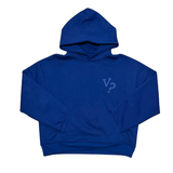 Five Questions Handprint Hoodie Blue