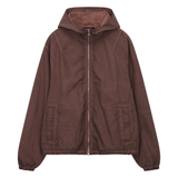 Siarr Cold Wash Windbreaker Deep Red