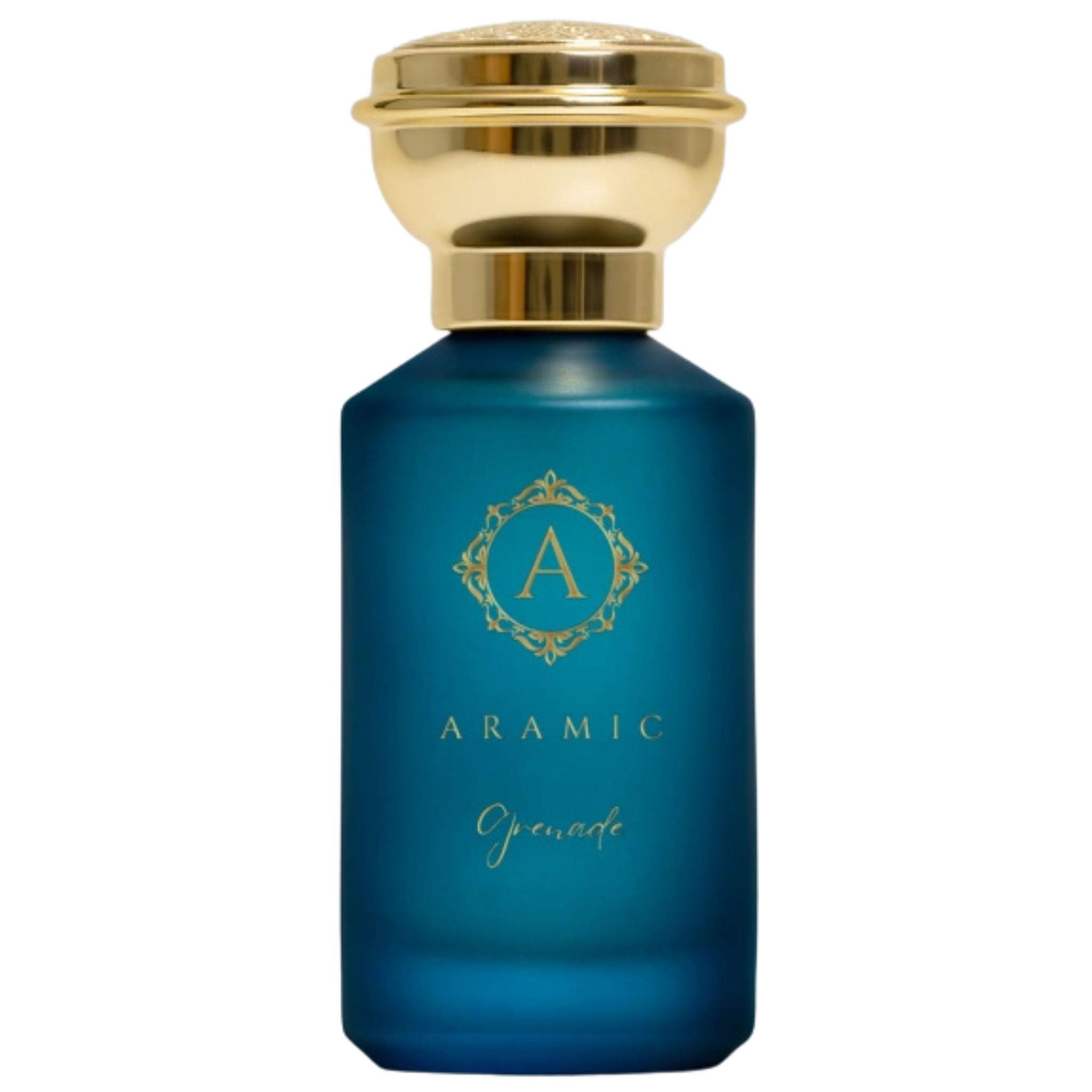 Aramic Grenade perfume bottle with amber and vanilla accents inspired by Maison Francis Kurkdjian Grand Soir
