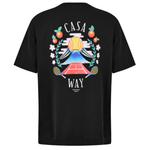 Casablanca Casa Way Mountain T-Shirt black front view