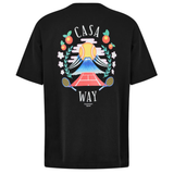 Casablanca Casa Way Mountain T-Shirt black front view