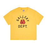 Gallery Dept. Boxing Merch T-shirt in Gold Yellow color