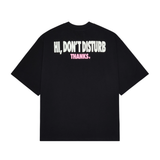 Broken Planet graphic t-shirt in midnight black color